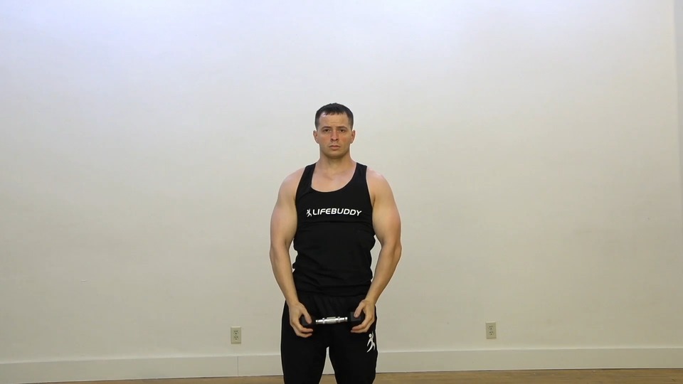 Hammer Raise Into Triple Tricep Extension exercise demo