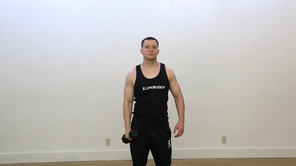 Lateral Raise Into Shoulder Press exercise demo