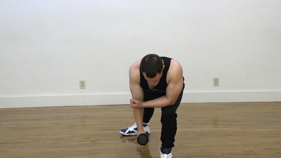 Row Into Tricep Extension exercise demo