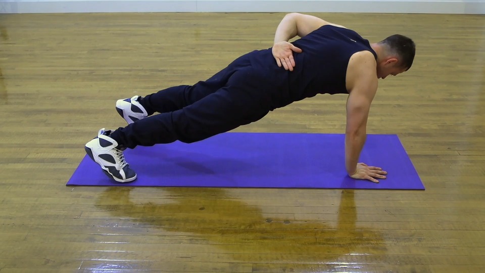 Single Arm High Plank exercise demo