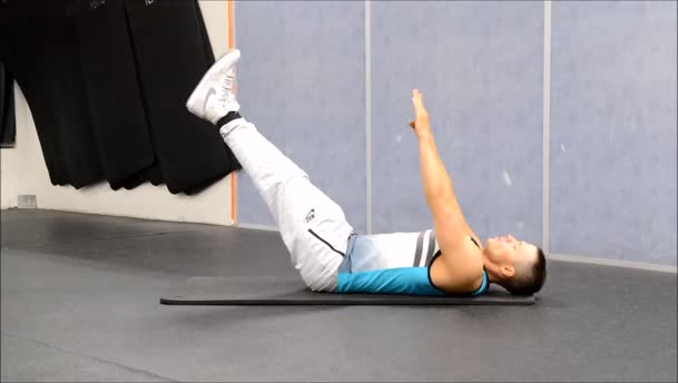 Toe Crunches exercise demo