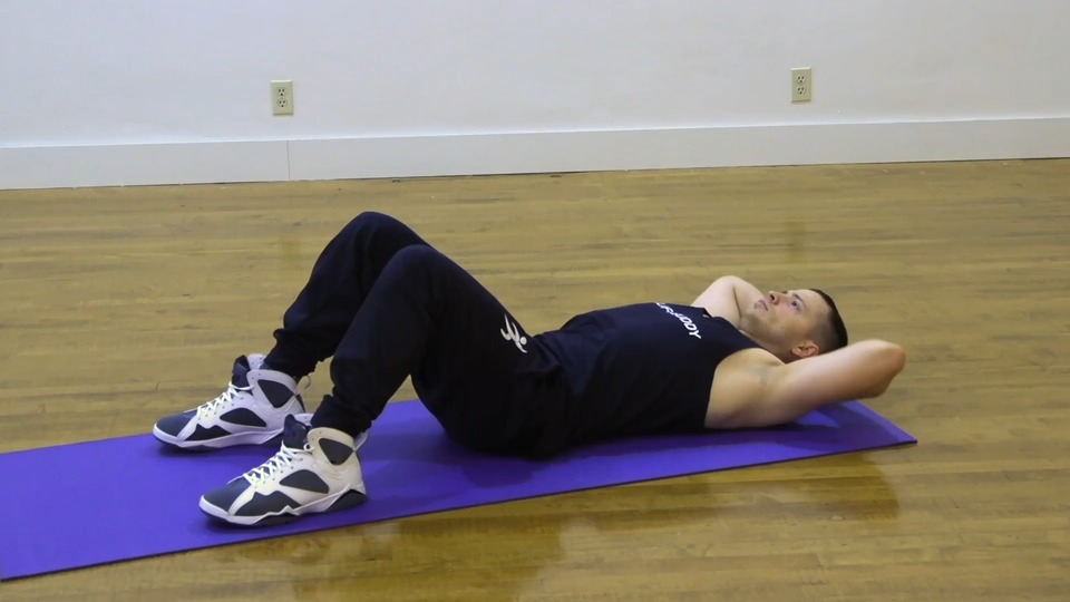 Alternating Elbow Towards Knee exercise demo