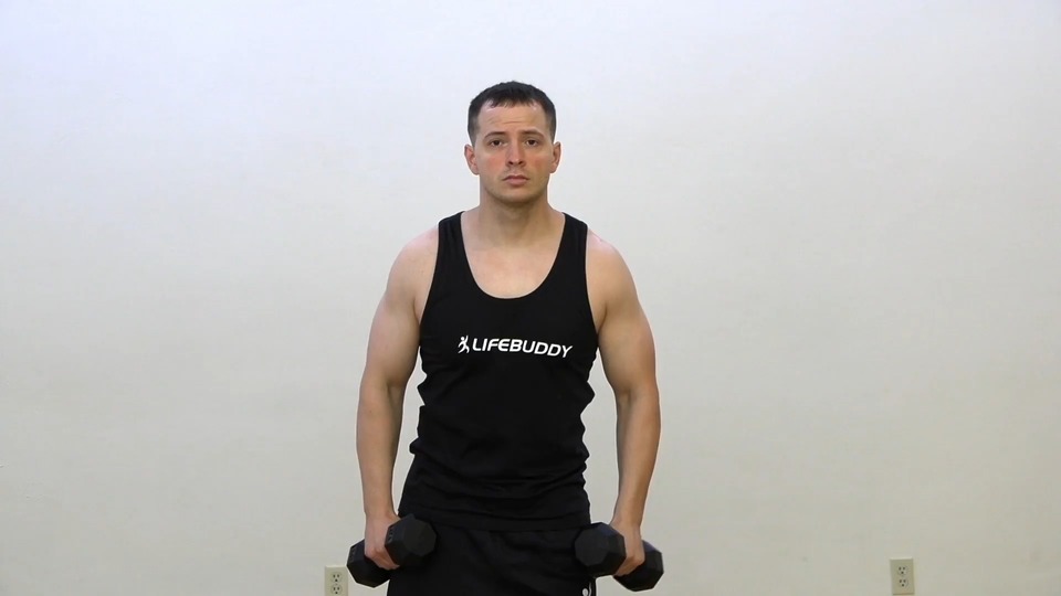 Back Dumbbell Raise Into Lateral Raise exercise demo
