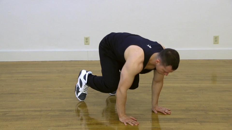 Bear Pushup exercise demo