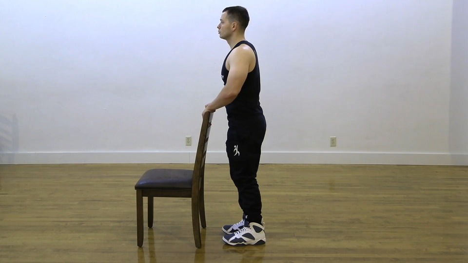 Calf Stretch Assisted exercise demo