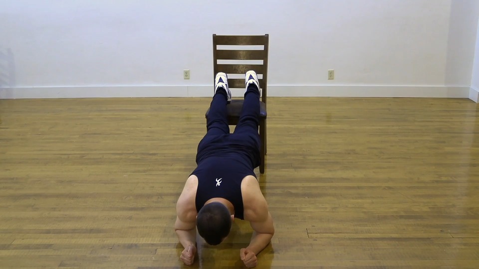 Chair Plank exercise demo