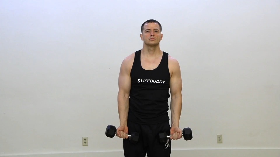 Chest Fly Into Front Raise exercise demo