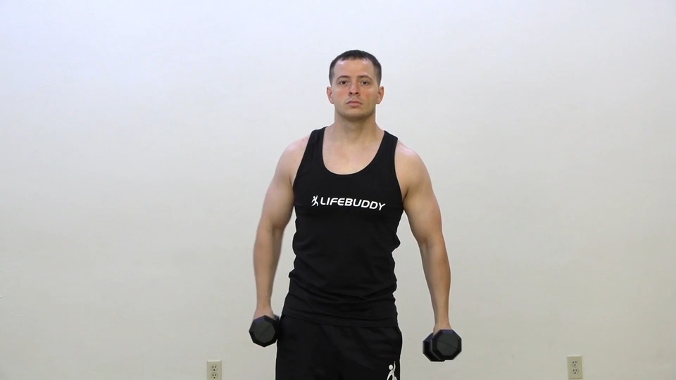 Chest Fly Into Reverse Close Grip Front Raise exercise demo