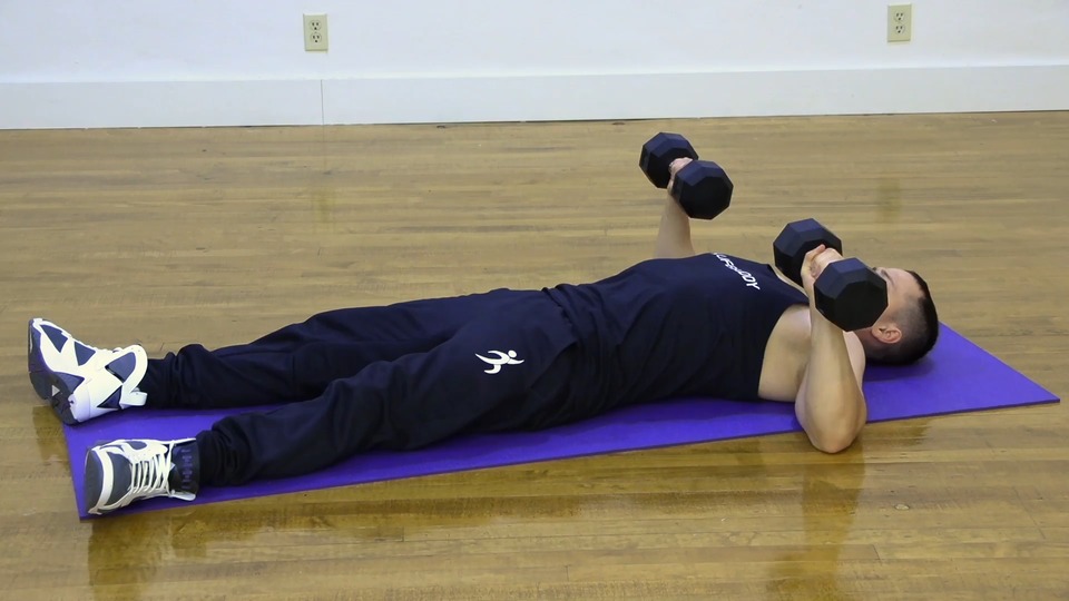 Chest Press Into Close Chest Press exercise demo