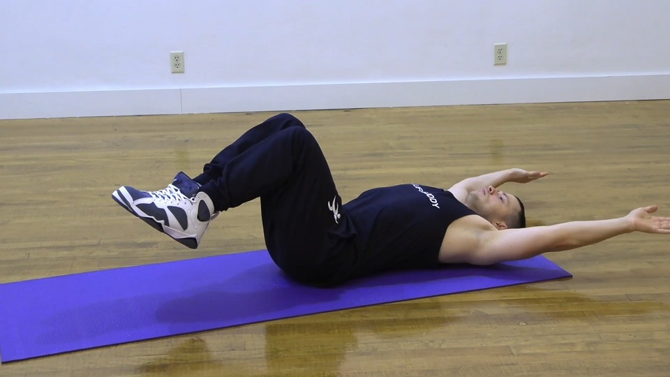 Clap Crunch exercise demo