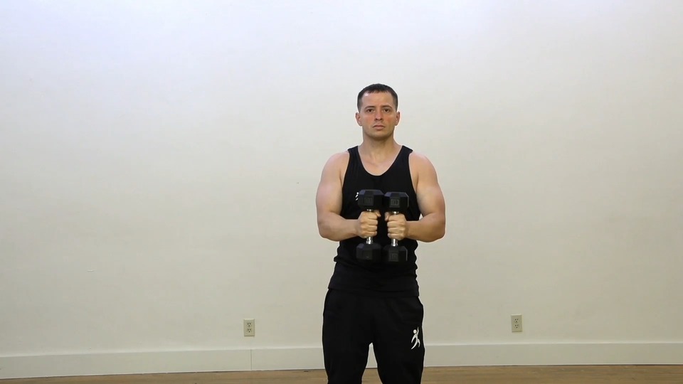 Close Grip Side Extension Into Shoulder Press exercise demo