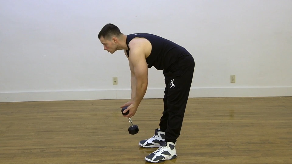 Closed Leaning Front Trap Raise exercise demo