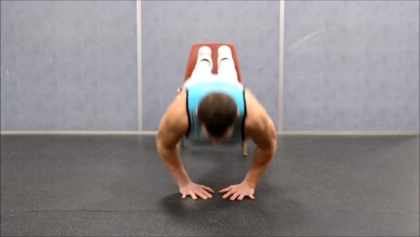 Decline Diamond Push Ups exercise demo
