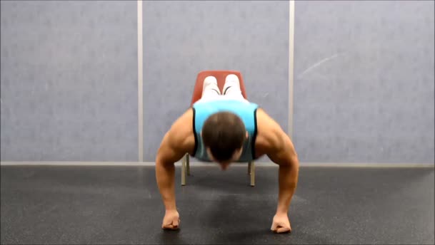 Knuckle Decline Push Ups exercise demo