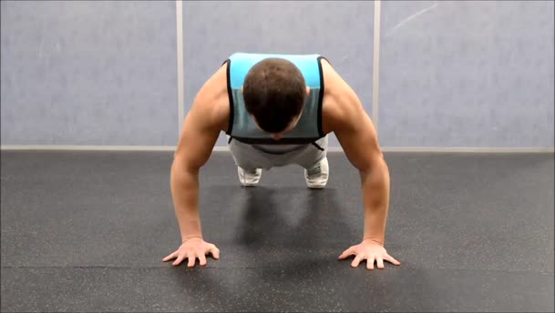 Slow Negative Push ups exercise demo