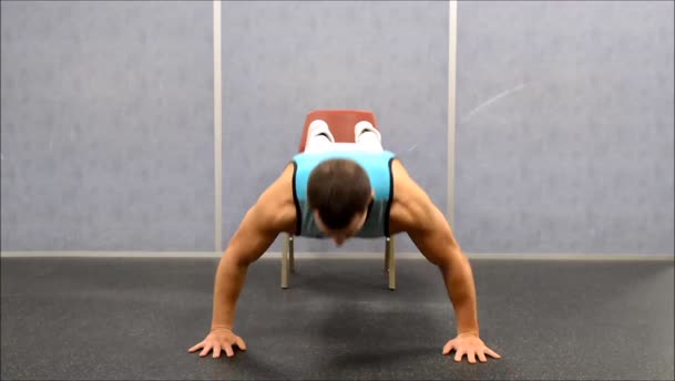 Wide Decline Push Ups exercise demo
