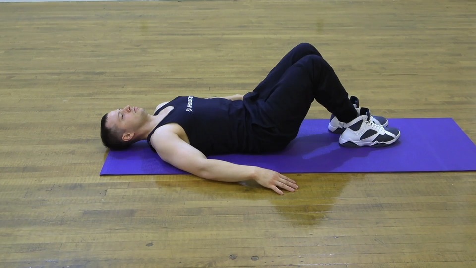 Cross Body Glute Pull exercise demo