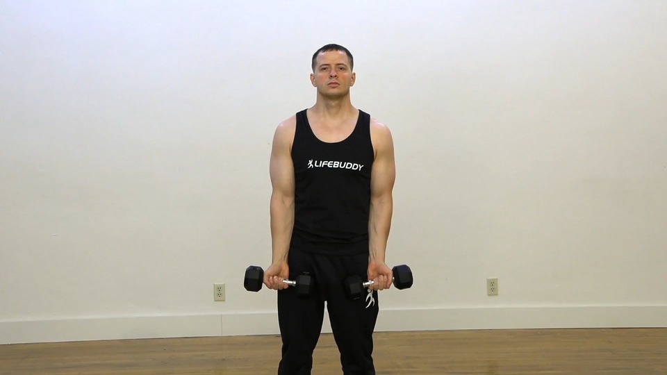 Curl Into Front Raise exercise demo