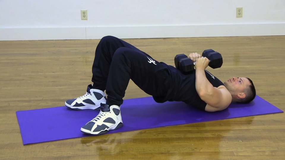 Decline Close Grip Press exercise demo