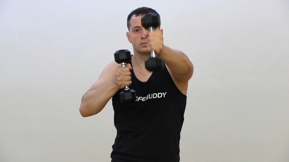 Dumbbell Punches exercise demo