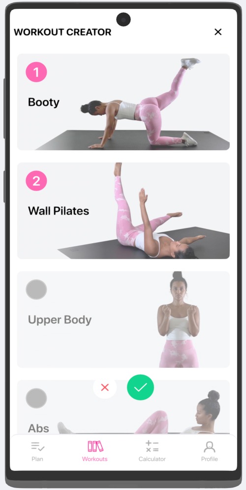 Pilates Workout App Creator