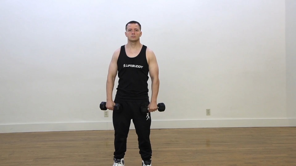 Front Raise Into Rear Delt Fly exercise demo