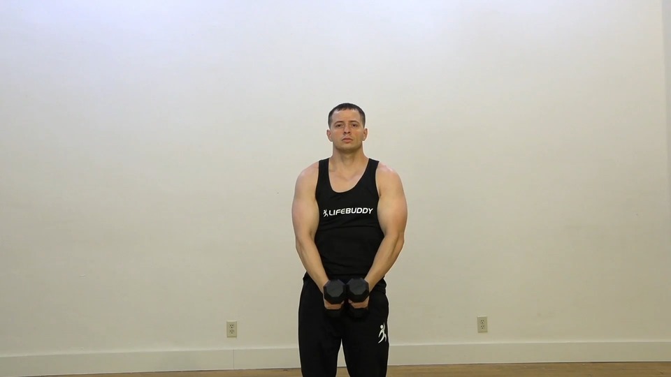 Front Raise Into Triple Tricep Extension exercise demo