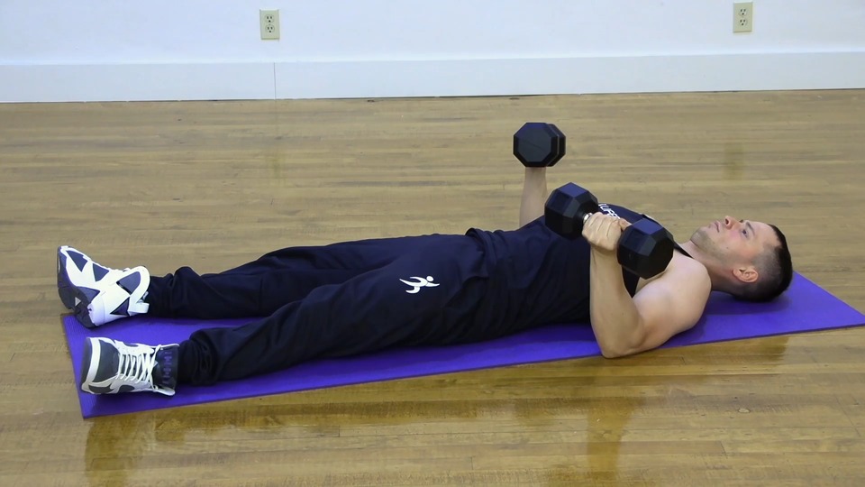 Half Way Rotating Reverse Press exercise demo