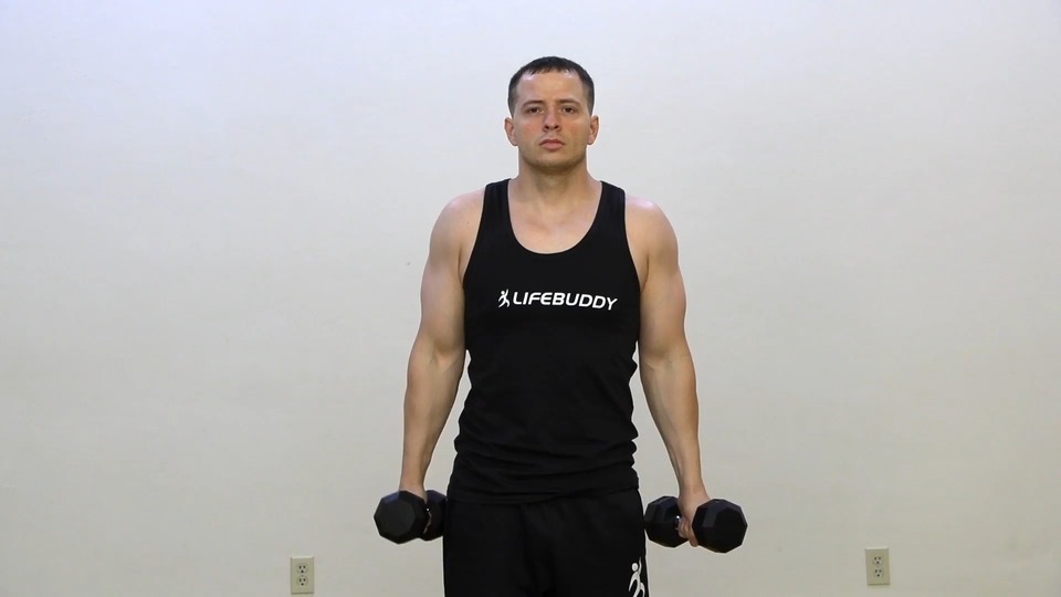 Hammer Curl Into Front Extension exercise demo