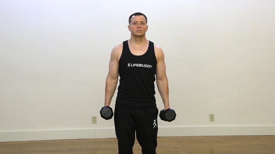 Hammer Curl Into Regular Curl exercise demo
