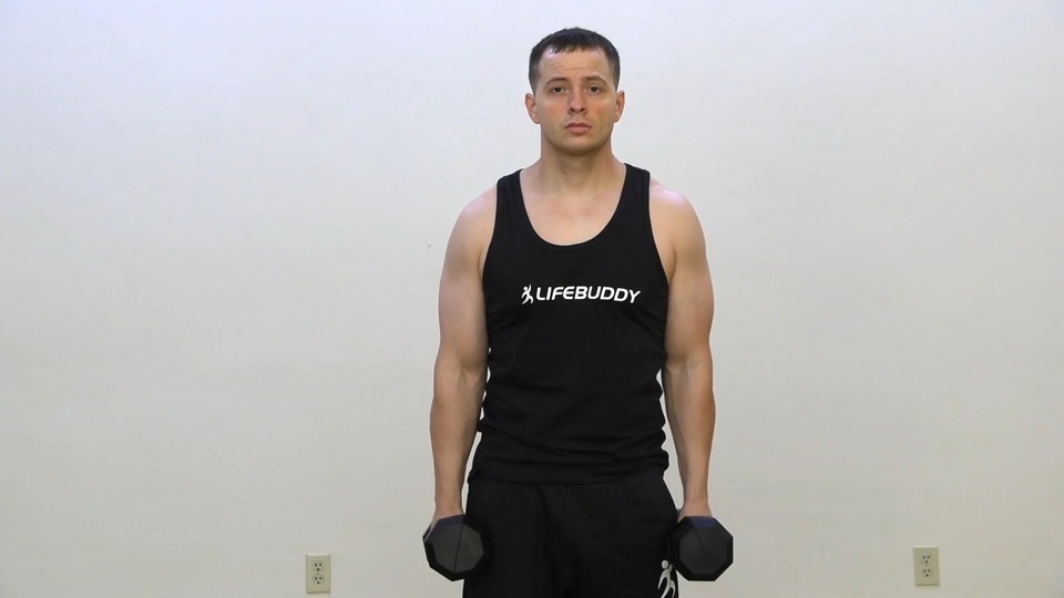 Hammer Curl Into Side Row exercise demo