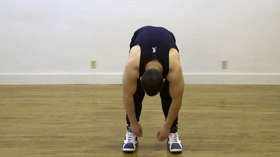Hanging Hamstring Stretch exercise demo