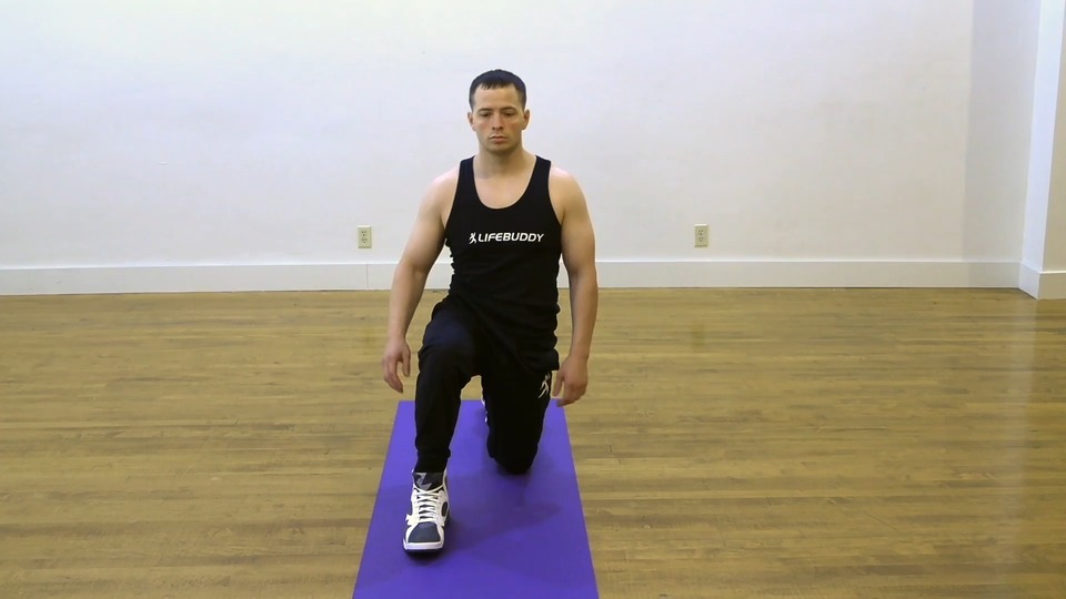 Kneeling Back Stretch exercise demo