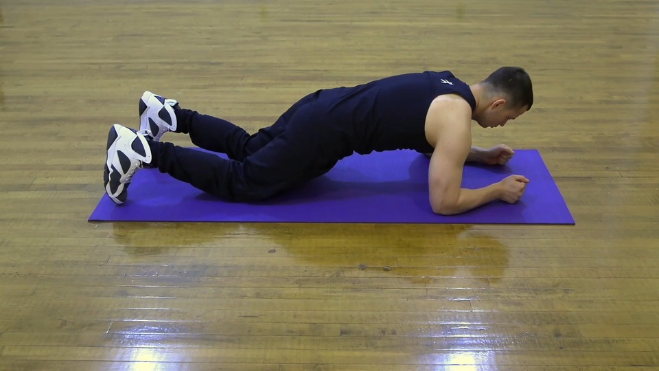 Knees On Ground Plank Hold exercise demo