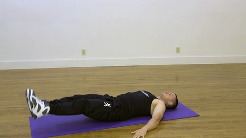 Leg Lift Into Hip Raise exercise demo