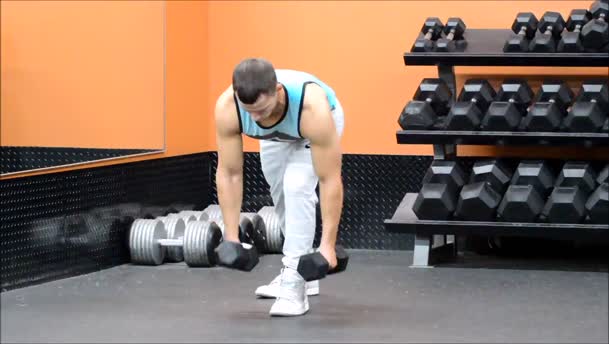 Alternating Rows And Double Elbow Out Lawnmowers exercise demo