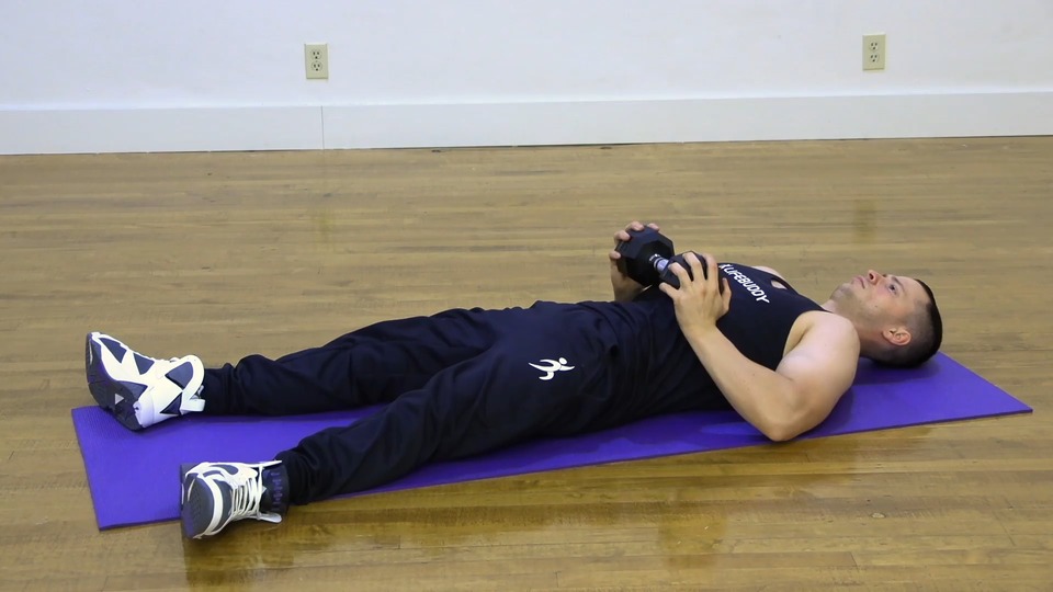 Low Single Dumbbell Press exercise demo