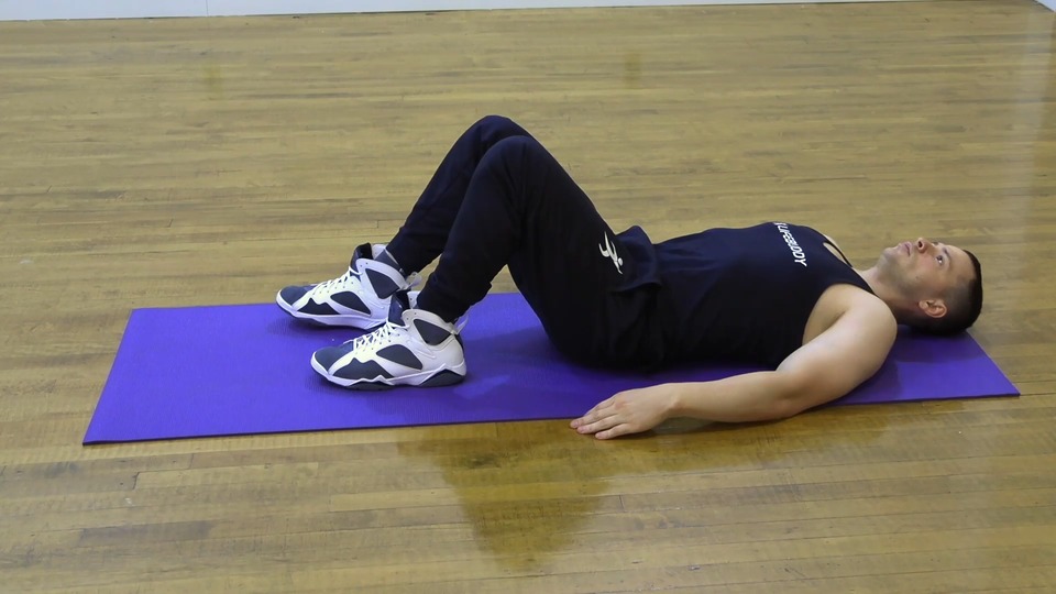 Lying Figure 4 Stretch exercise demo