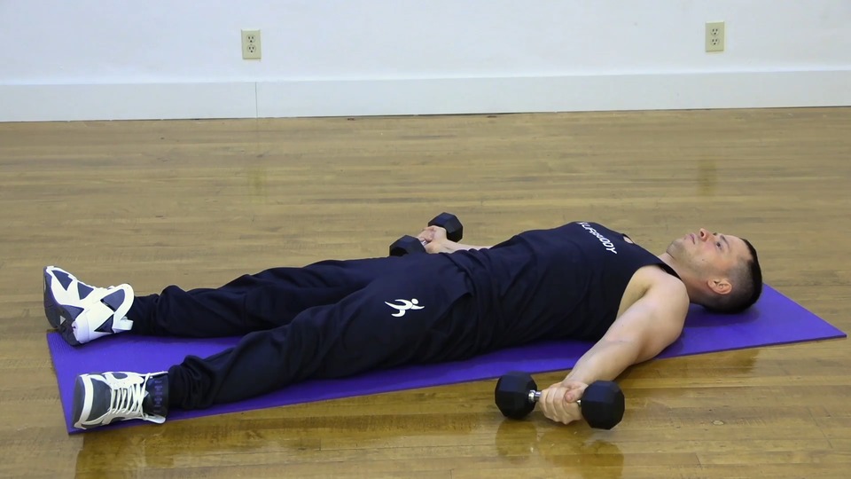 Lying Upward Fly exercise demo