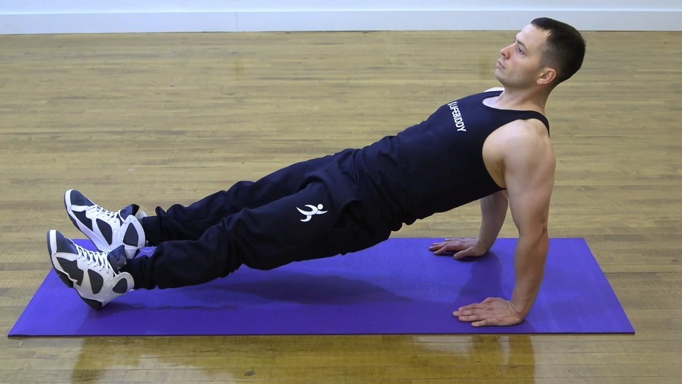 Reverse Plank exercise demo