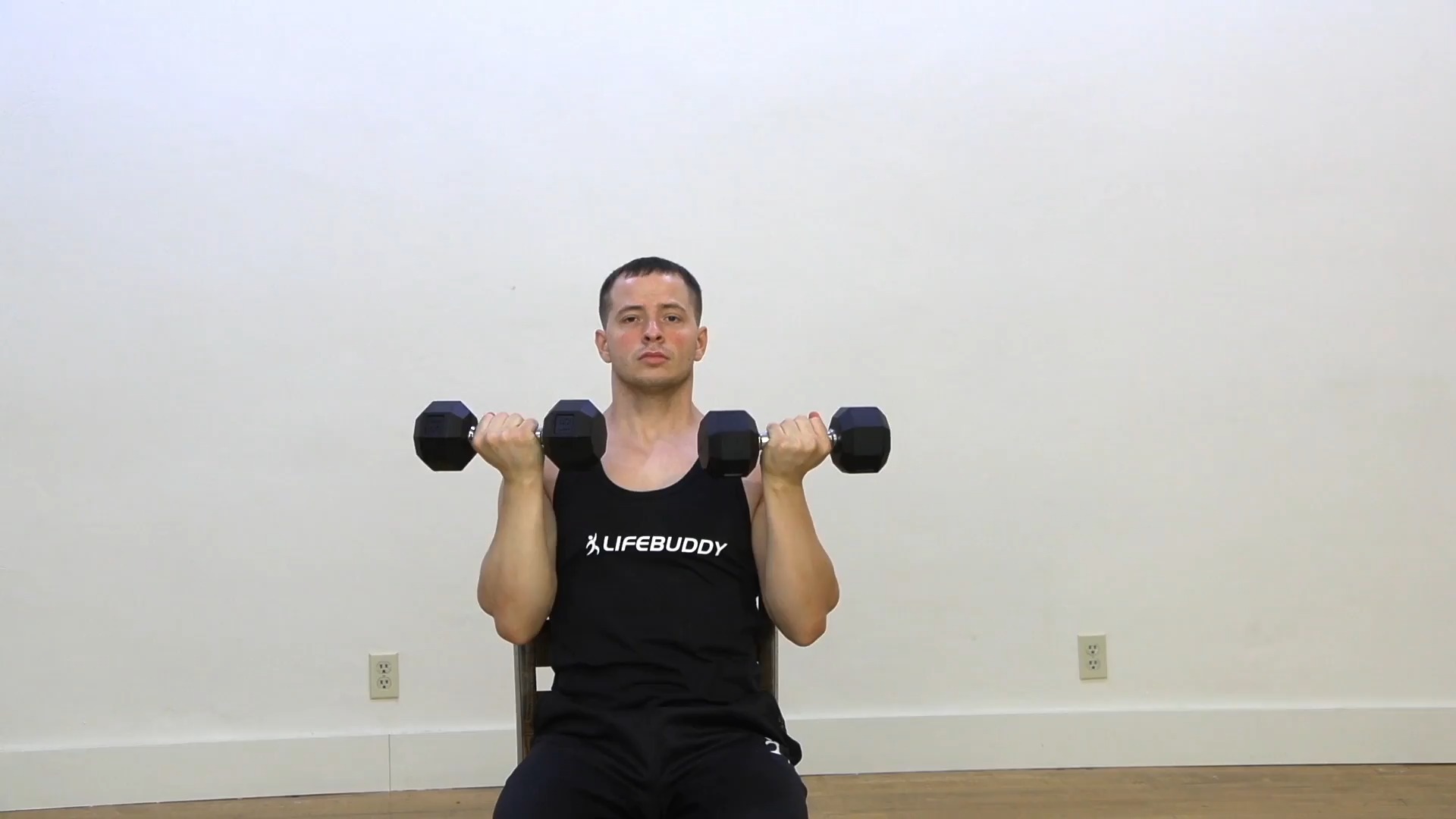 Seated Alternating Arnold Presses exercise demo