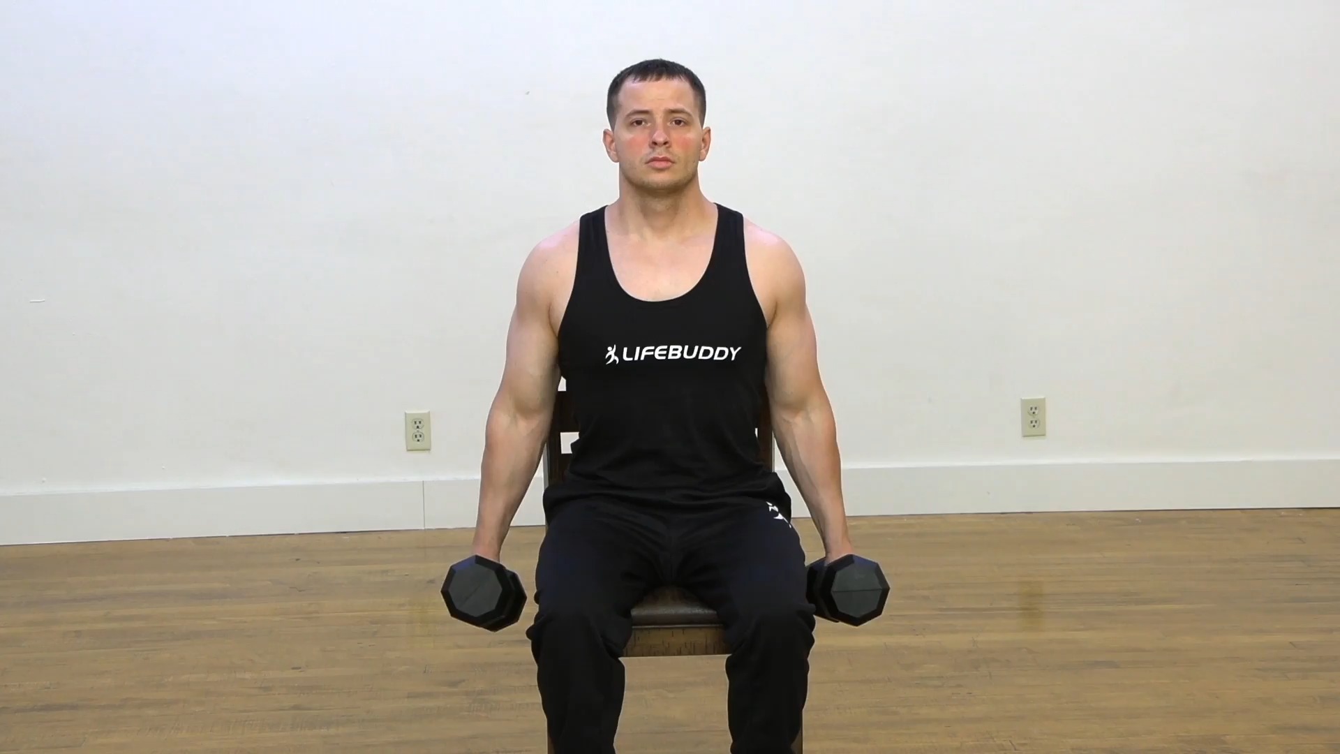 Seated Hammer Curls exercise demo