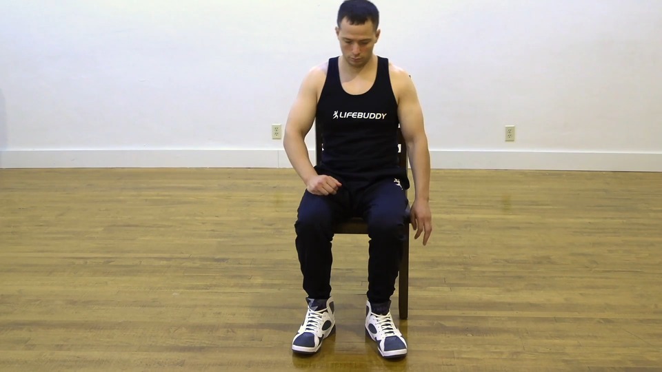 Seated Hamstring Stretches exercise demo