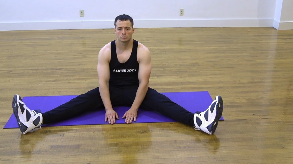 Seated Straddle exercise demo