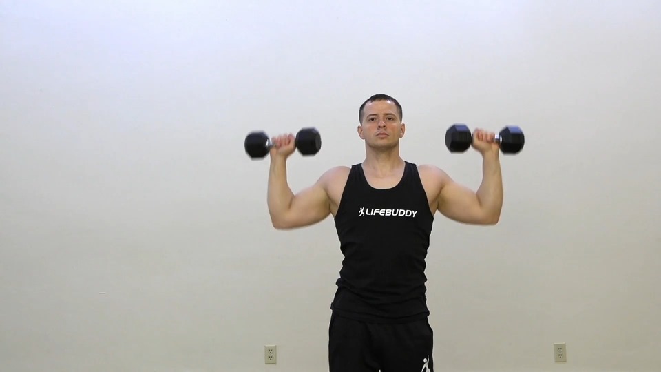 Shoulder Press Into Hammer Shoulder Press exercise demo