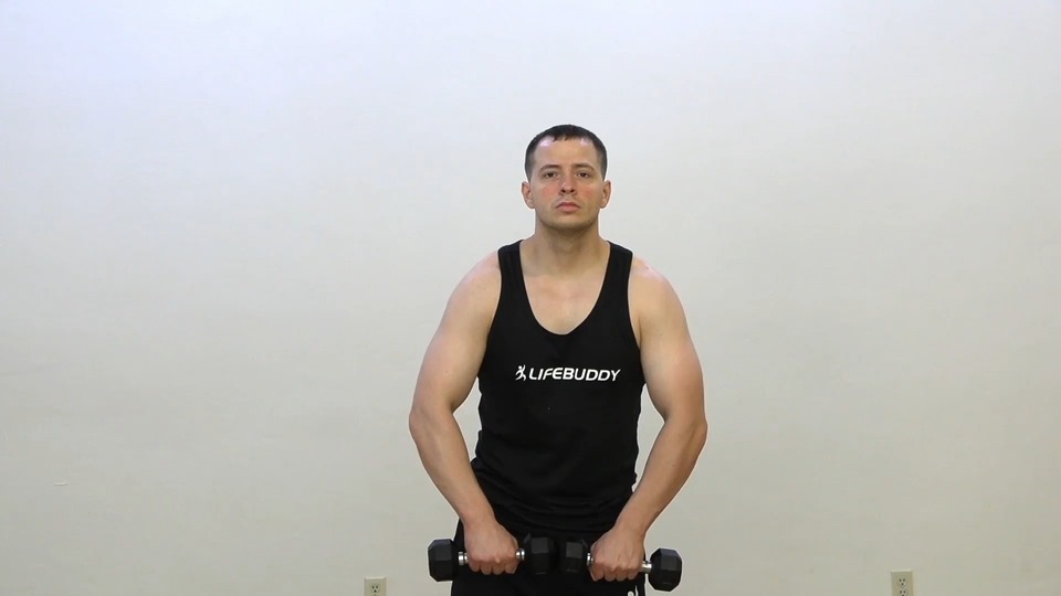 Side Trap Raise exercise demo