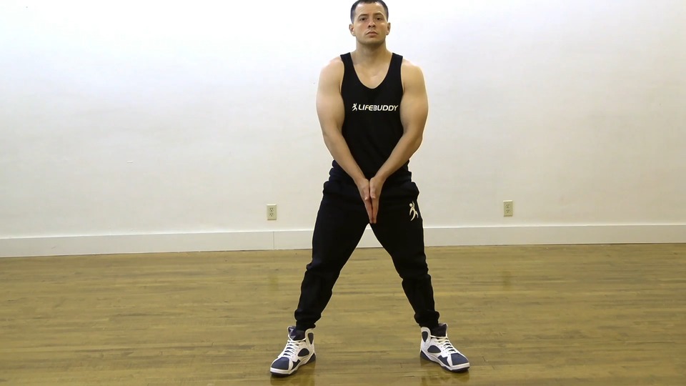 Slow Negative Floor Tap Squat exercise demo