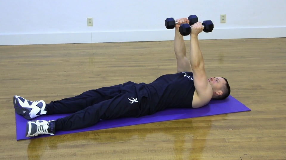 Slow Negative Skull Crushers exercise demo