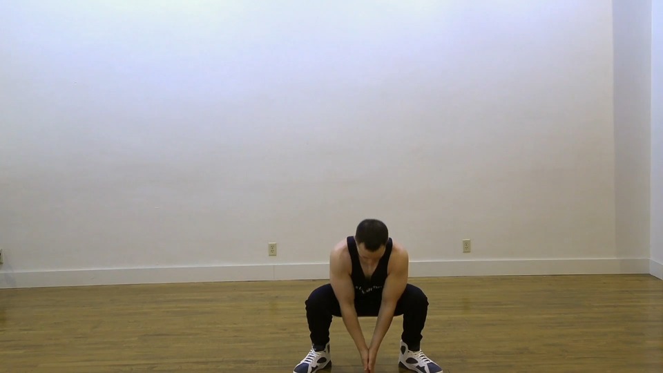 Squat & Reach Hop exercise demo