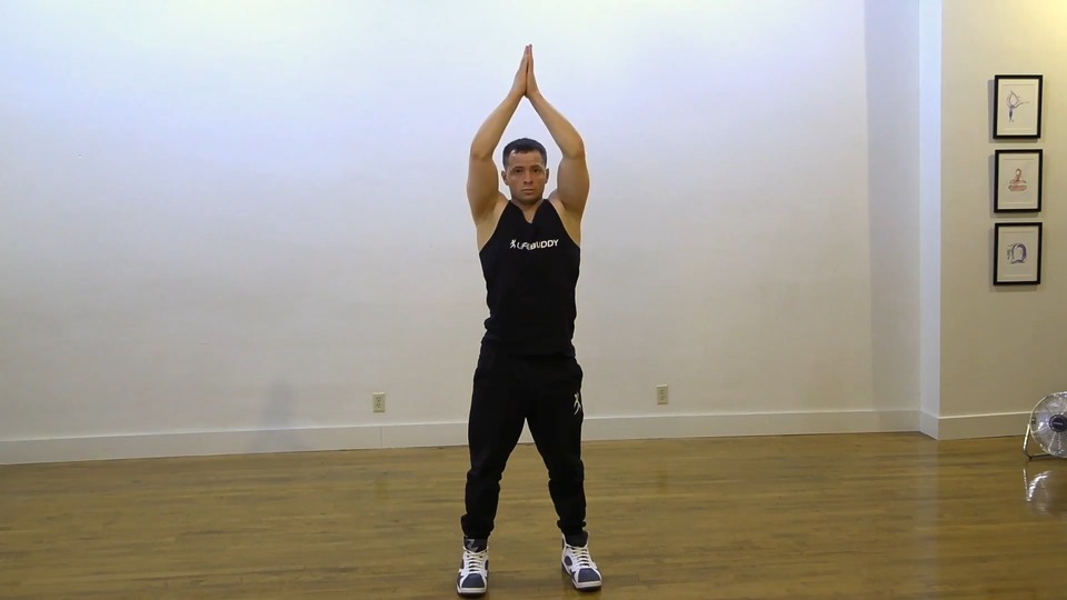 Squat & Reach exercise demo
